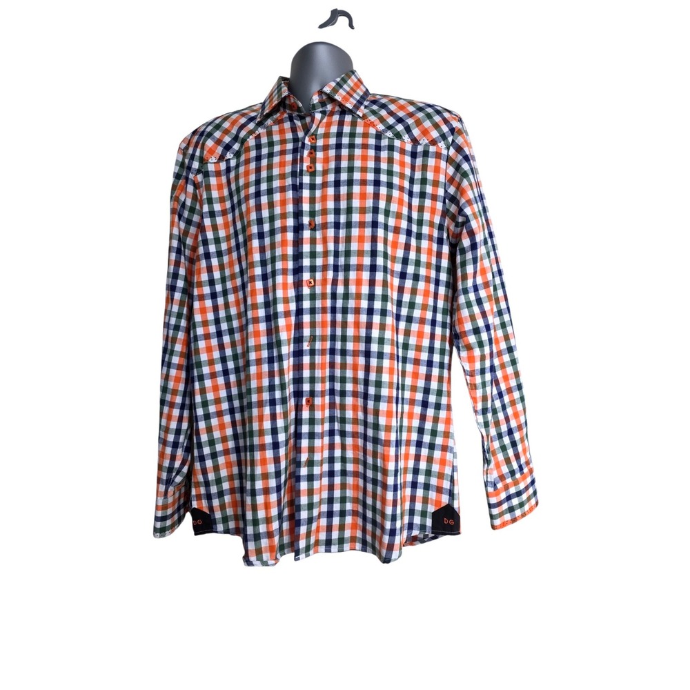 Dolce Guava Milano Paisley Men's Long Sleeve Button Down Shirt Multicolor Size L